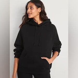 NWT Old Navy Oversized Fleece Hoodie, Size XL (16/18), Black Jack